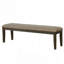 Transitionnel 1pc BANC seulement Espresso gris chaud têtes de clou