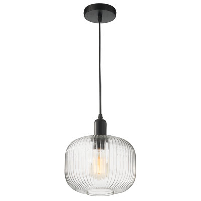 1 - Light Matte Black Single Pendant