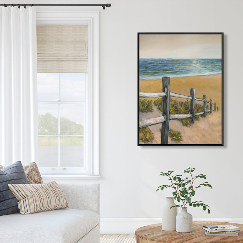 Quiet Seaside Print On Canvas