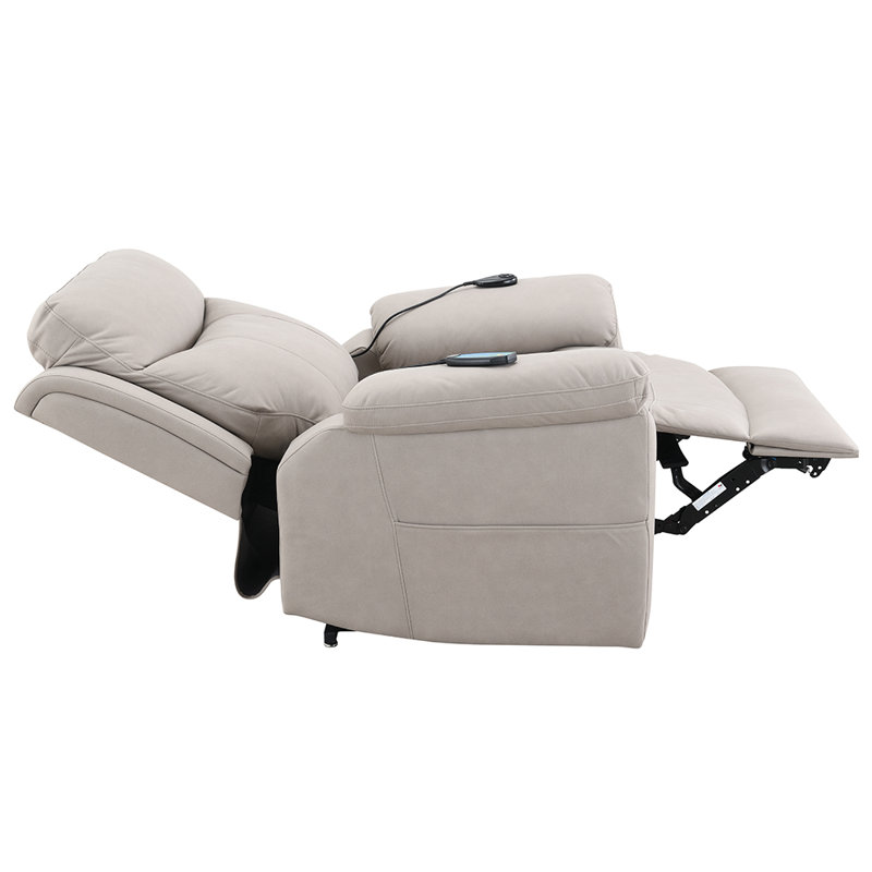 Fauteuil inclinable électrique Toby, Gris clair