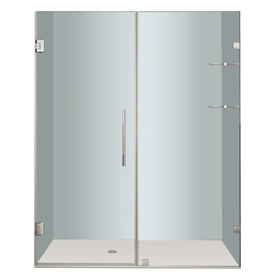 Nautis GS 65" x 72" Hinged Completely Frameless Shower Door
