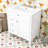 Sriyaan Bathroom Vanity with Ceramic Top, Bathroom Storage Cabinet with 2 Drawers and Tip-out Drawer-464534846-411531476