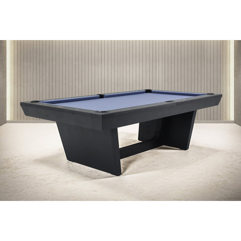 Kaci 8' Slate Pool Table In Black Ash