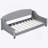 Modern Luxury Tufted Button Daybed,,Gray