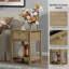 Ensemble de chambre à coucher en rotin 3 pièces Boho, commode 6 tiroirs et tables de chevet 1 tiroir-128961494