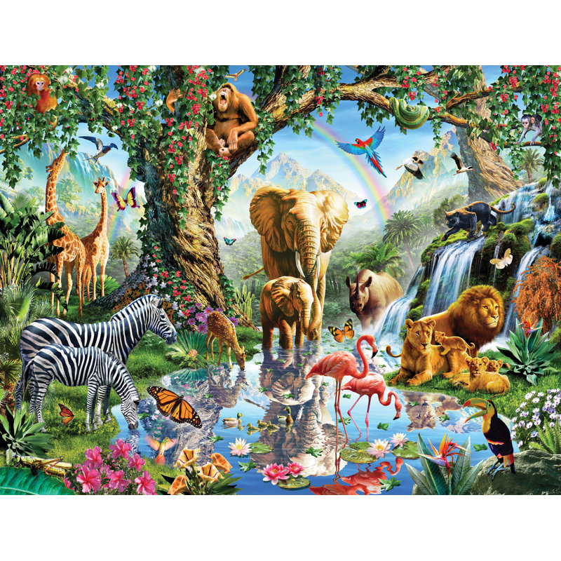 Jungle Lake 3.04m x 2.43m Wall Mural