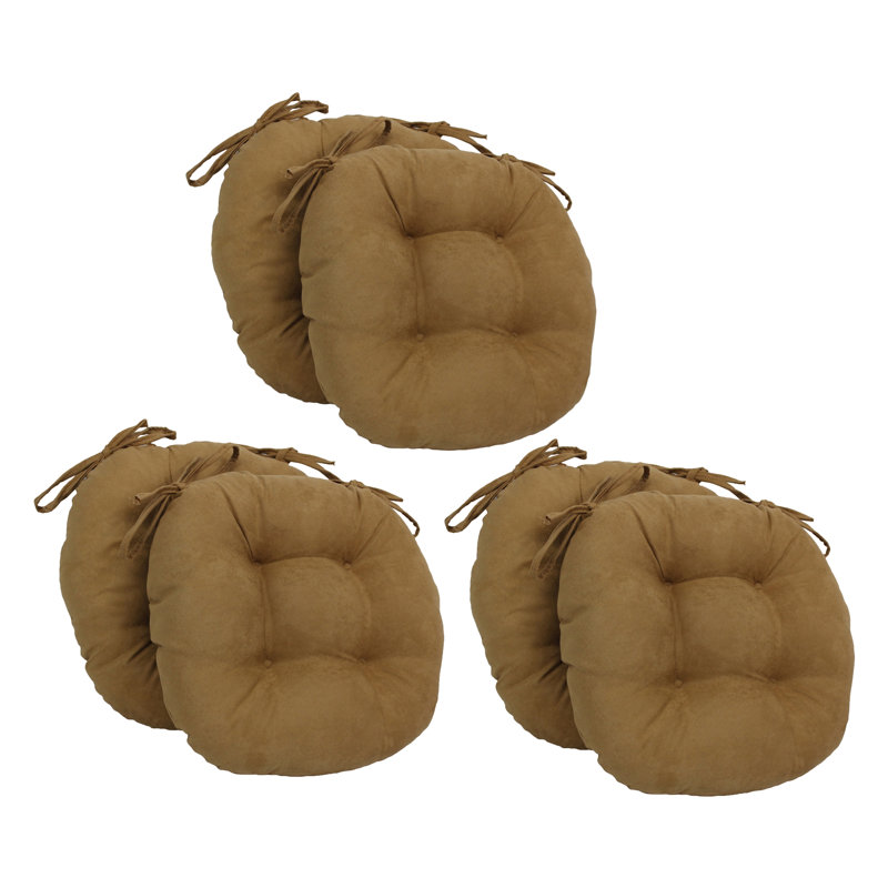 Outdoor 3.5'' Dining Chair Seat Cushion, Camel
