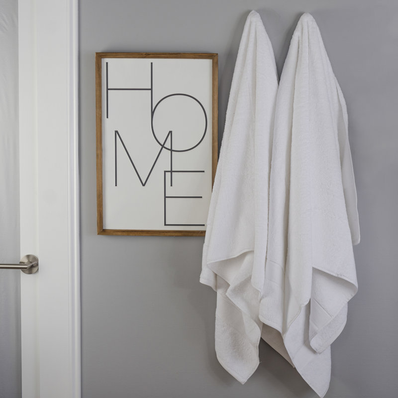 100% Cotton Plush Bath Sheet, White