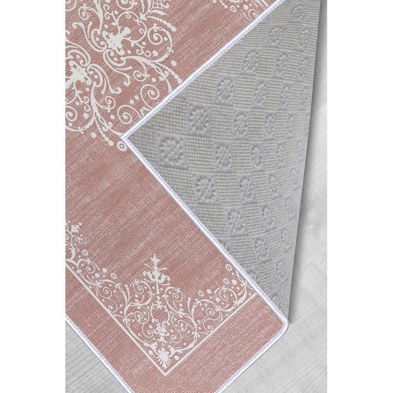 Tapis tissé de qualité supérieure, 100% polyester, 4,6 x 7,2 pi | Pois antibactérien antidérapant en PVC | Impression numérique 3D, lavable à la machine, hauteur des poils: 0,3 po | Idéal pour le salon, la chambre à coucher et les espaces repas