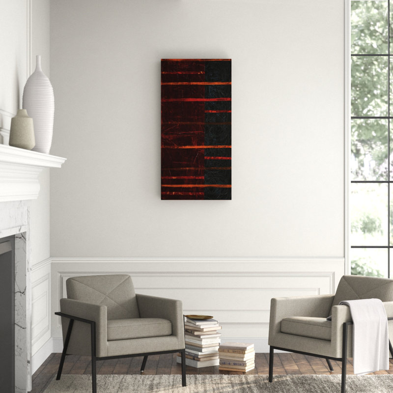 Linear Series Red I Painting Canvas