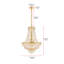 Lustre doré 12 lumières Elegant Lighting Century-22739089