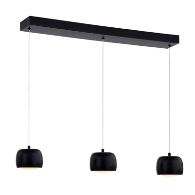 Lockport 3 Light Metal Dimmable LED Pendant