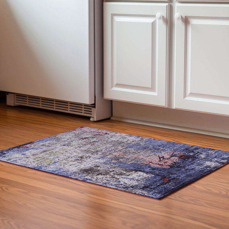 Premium Machine Washable Breault AMF1911 Abstract Rug, Rectangle 1'8" x 2'6"