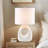 Ceramic Table Lamp White See Below