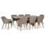 Ensemble de salle à manger rectangulaire avec coussins Minerville-61196351-124418800