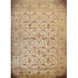 Ivory Distressed Bohemian Isabella Medallion Rug by , Stylish and Trendy Area Rug for Adding a Bohemian Chic Touch to Your Living Room, Bedroom, Office, or Home Décor