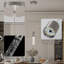 Luminaire suspendu en argent 2 lumières Sokin