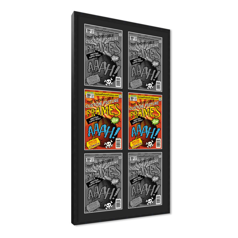 Cadre photo Collage, Noir / Noir, 20 po x 38,5 po, 7,125 po x 10,5 po