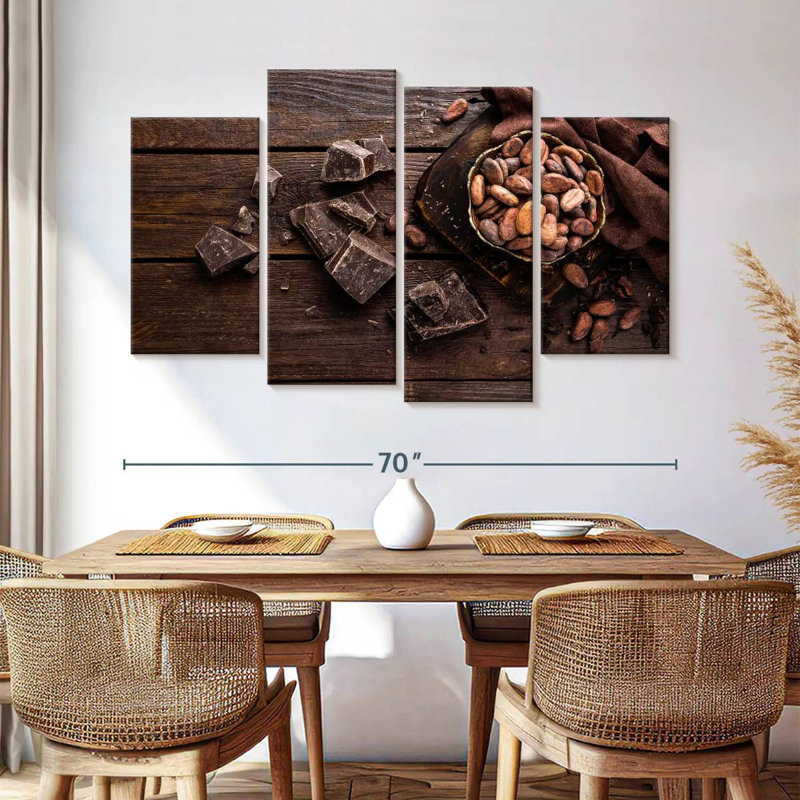 Yarlin Chocolate And Cocoa Beans, 42" H x 68" W