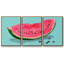 "Summer Watermelon II", peinture sur toile 3 pièces-26371222-26371227