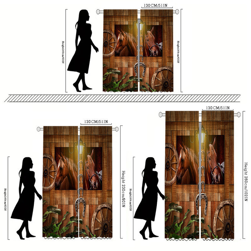 ROD POCKET CURTAIN, 51" W x 90" L