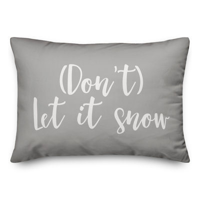  Coussin Don't Let It Snow