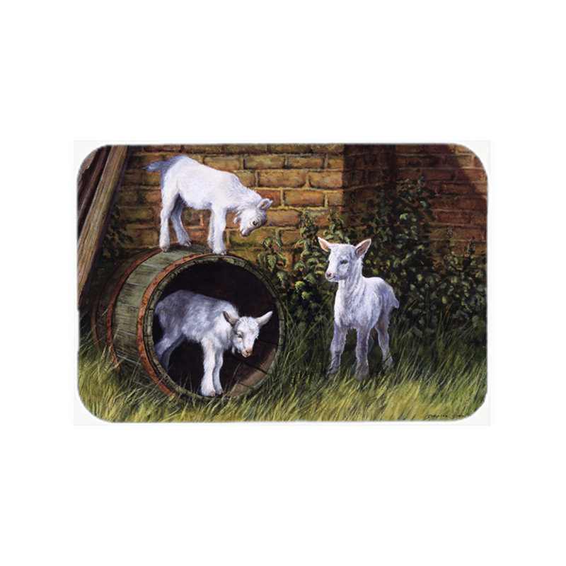 Caroline's Treasures Goats Glass Cutting Board