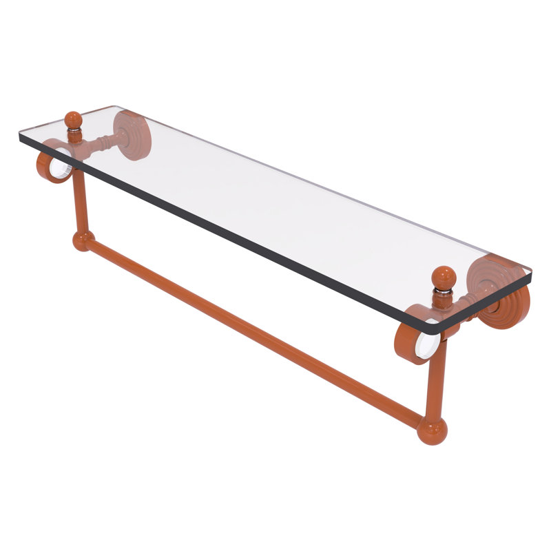 Tablette flottante avec porte-serviettes Pacific Grove, H 6,4 po x l 22 po x P 5,125 po, Étincelle d'automne