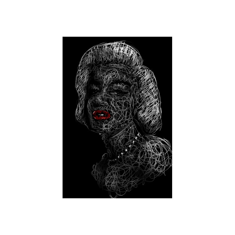 Marilyn Monroe - No Frame Print, 39.5cm H x 29.5cm W, Wood