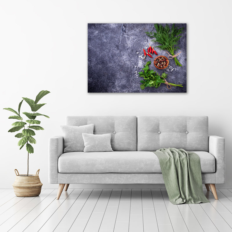 Herbs And Spices - Wrapped Canvas Print