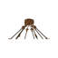 Fleur-de-lis 8 - Light Semi Flush Mount