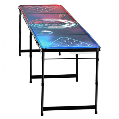 Table de jeu portative à bière 8 pi
