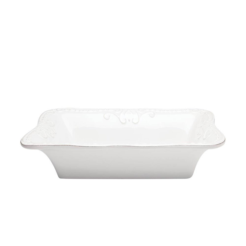 Isabella Medium Rectangular Baker , Pure White