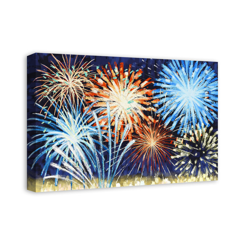 Feu d'artifice sur toile