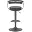 Shubhika Swivel Upholstered Adjustable Height Counter Stool with Metal Frame-1808610330