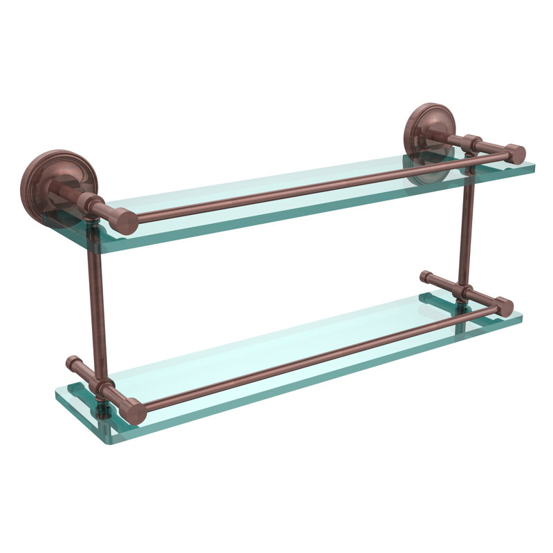 Alcott 2 Piece Tiered Shelf, Antique Copper