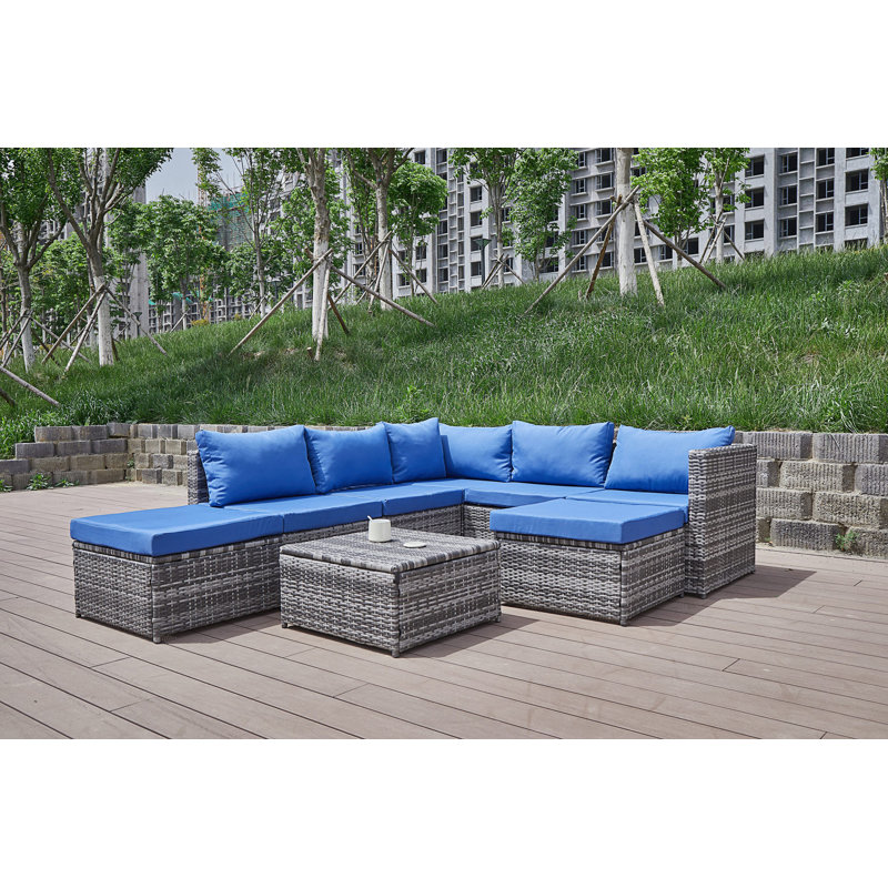 Patio Sofa With Cushions