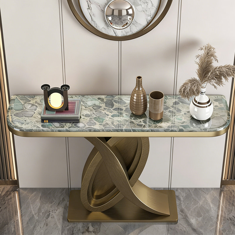 Console Modern Luxury Art, Or champagne