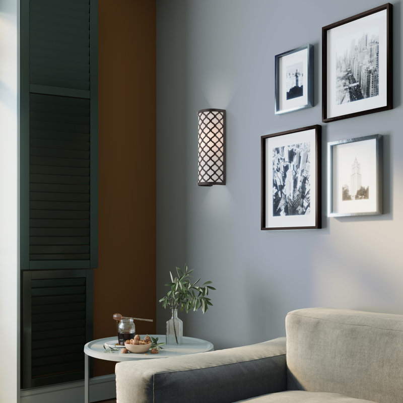 Mance Steel Flush Mounted Sconce, English Bronze