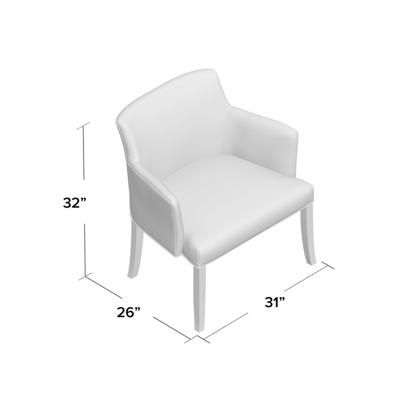 Fauteuil demi-tonneau de 32 po Madrid, Gris