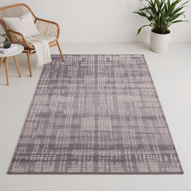 Tapis beige abstrait intérieur et extérieur, Rectangulaire 3 pi x 5 pi