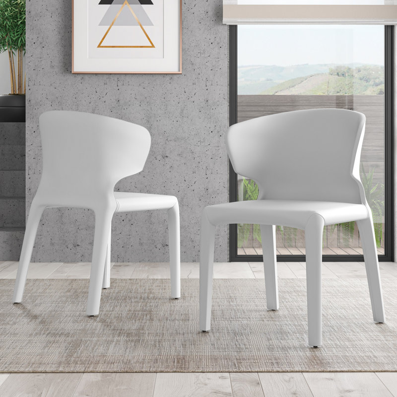Cesar Upholstered Side Chair, Cream