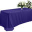 Emily-Anne Tablecloth Navy Blue - Wrinkle-Resistant Elegant Decor for Dining, Wedding & Party - Square Rectangular Polyester-797542558