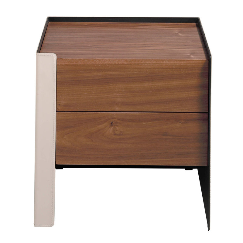 50cm W Manufactured Wood Bedside Table