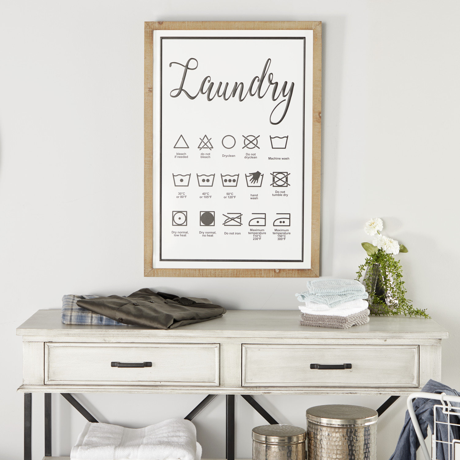 Laurel Foundry Modern Farmhouse® Metal and Wood Laundry Instructions Wall Décor & Reviews | Wayfair laurel-foundry-modern-farmhouse-metal-and-wood-laundry-instructions-wall-d-cor-reviews-wayfair