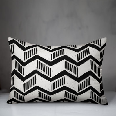 Sage Chevron Outdoor Throw Pillow