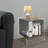 2 Tiers Acrylic Bedside Table With Open Storage Shelf-188515695