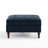 Upholstered Navy Square Tufted Corduroy Flip-Tray Top Storage Ottoman, Single Ottoman Modular Part For Sectional Sofa-1061832496
