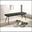 Espresso And Black Tufted Cushion Side Bench