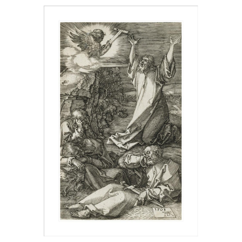 «Christ on the Mount of Olives» par Albrecht Dürer, impression giclée sur cadre, H 41,5 po x l 28,36 po
